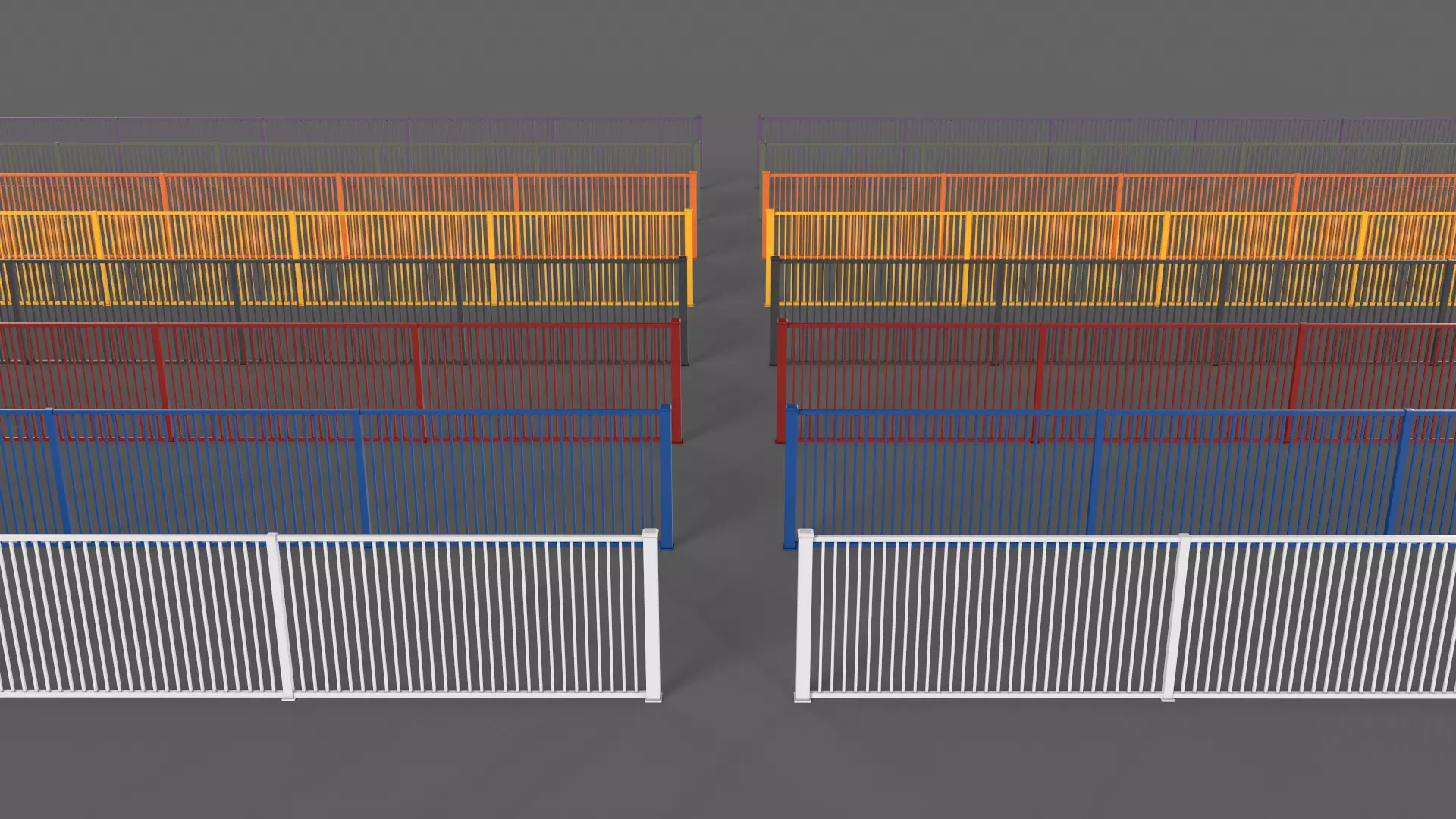 PBR Gate Fence Door Wall - 60 Models 3D Model Collection_197
