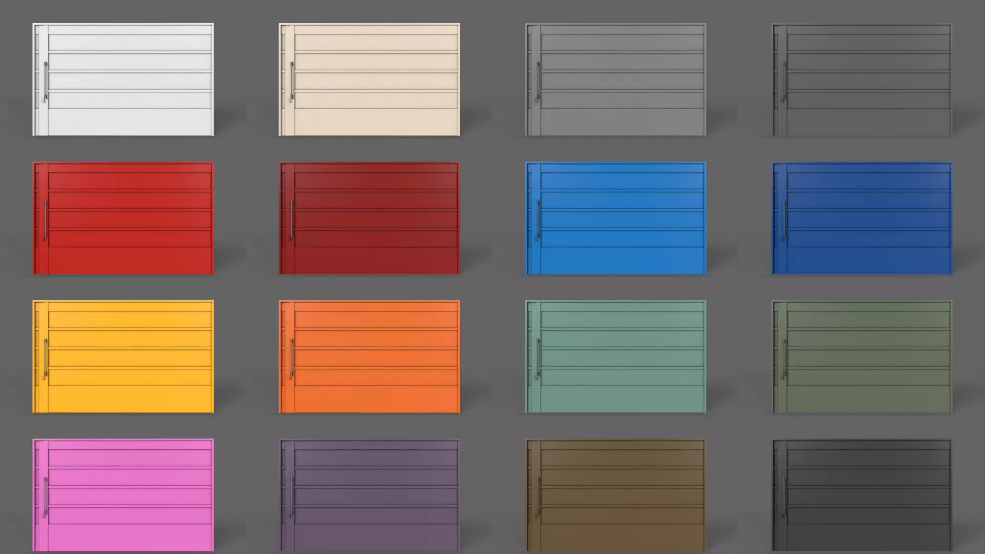 PBR Gate Fence Door Wall - 60 Models 3D Model Collection_70