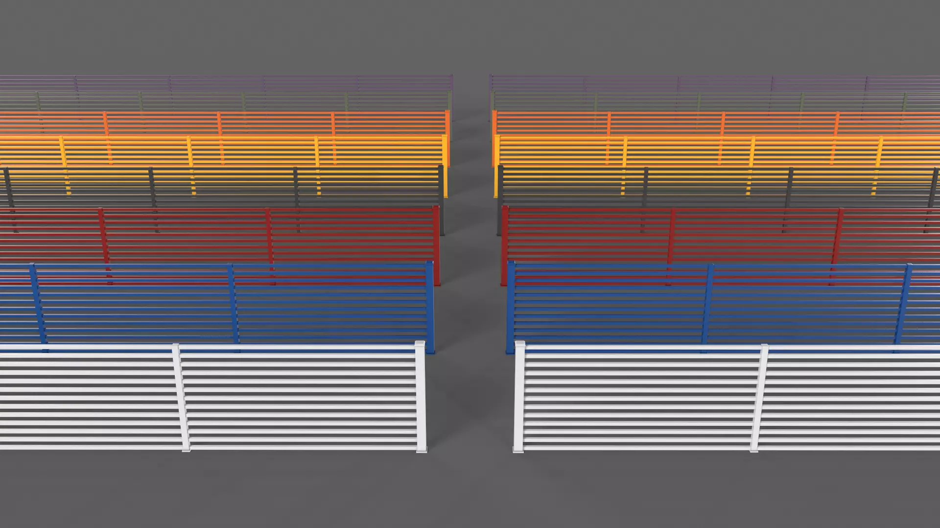 PBR Gate Fence Door Wall - 60 Models 3D Model Collection_193