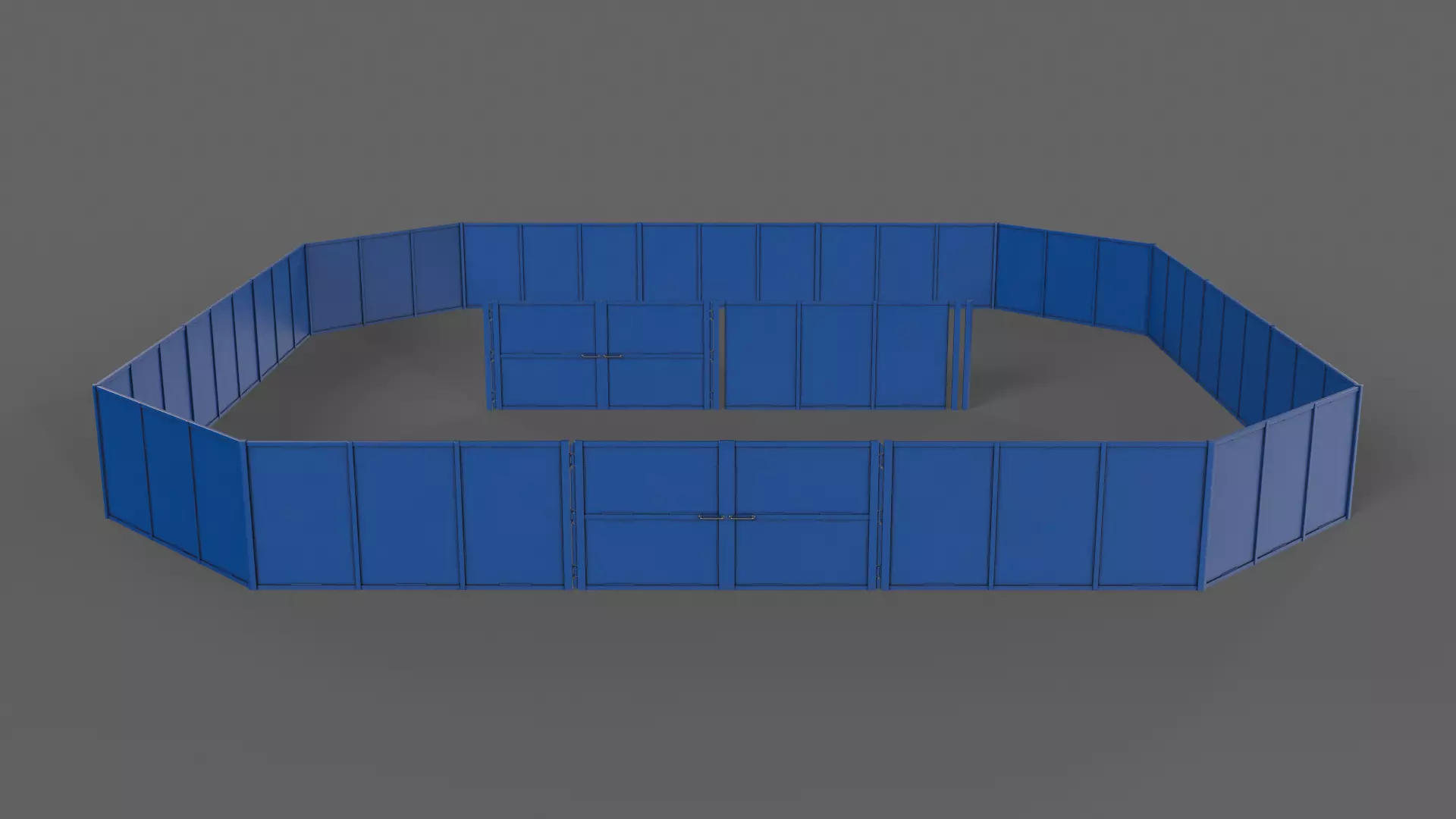 PBR Gate Fence Door Wall - 60 Models 3D Model Collection_168