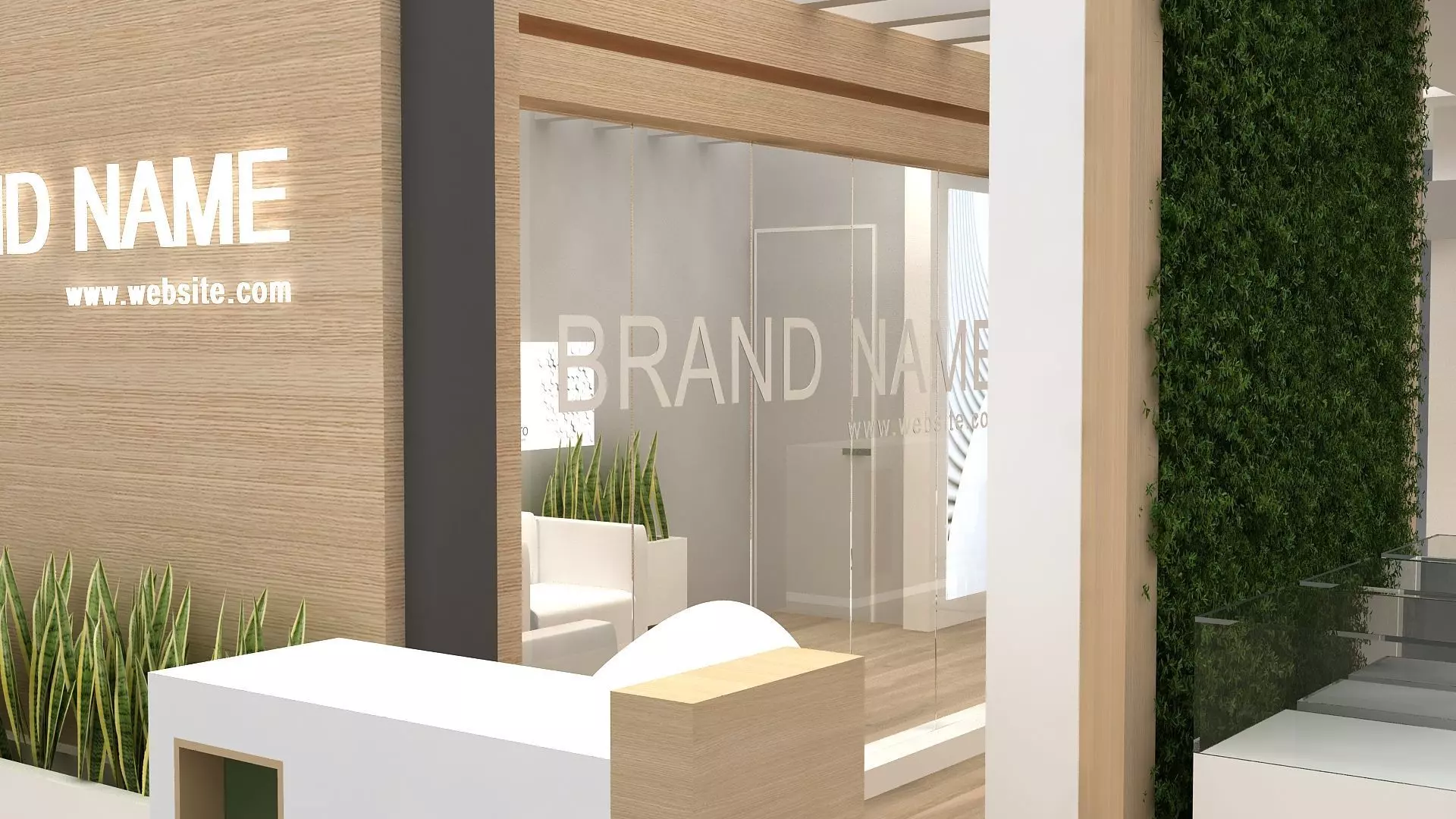 3D Exhibition Booth Model Low-poly 3D model_9