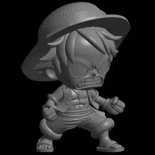 Anime Character Luffy D Monkey Design