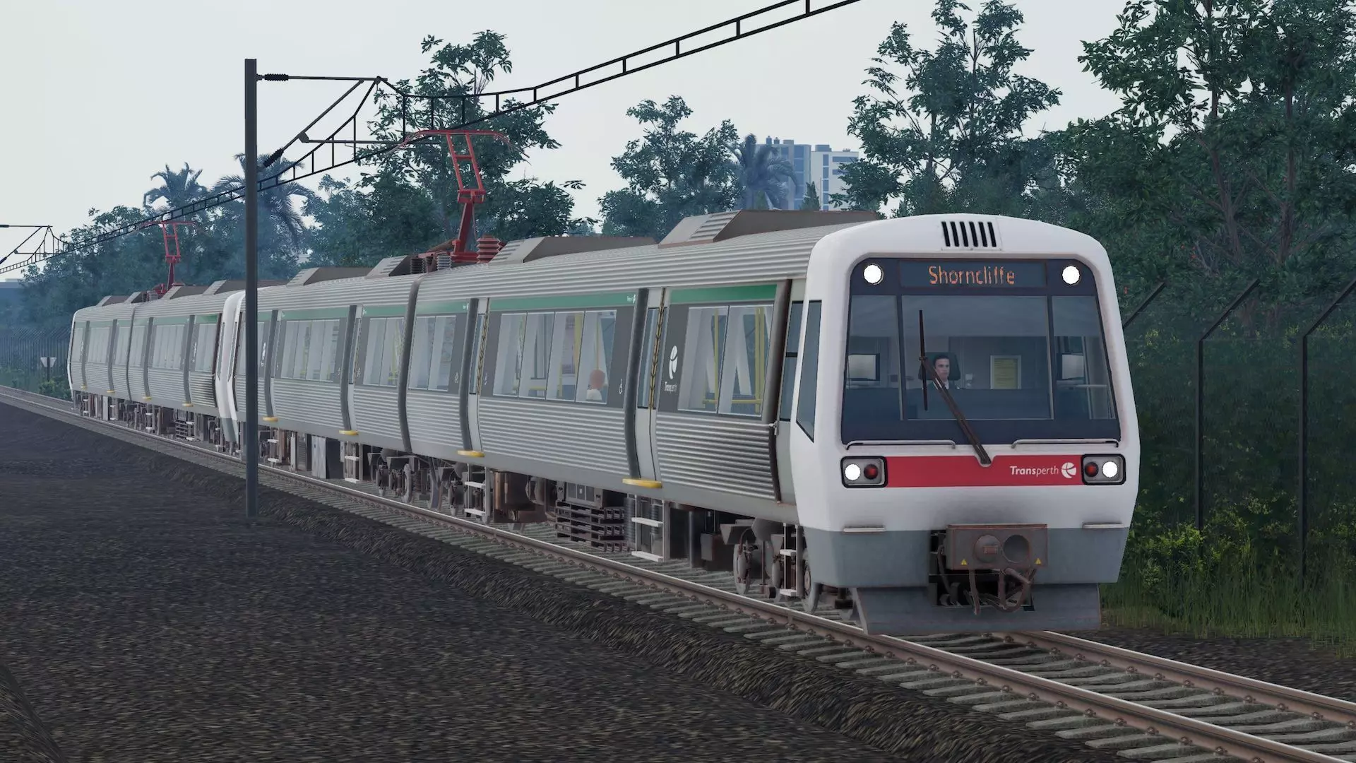 Transperth A Series Electric Passenger Train Low-poly 3D model_5