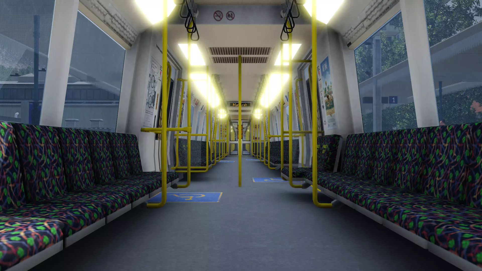 Transperth A Series Electric Passenger Train Low-poly 3D model_8