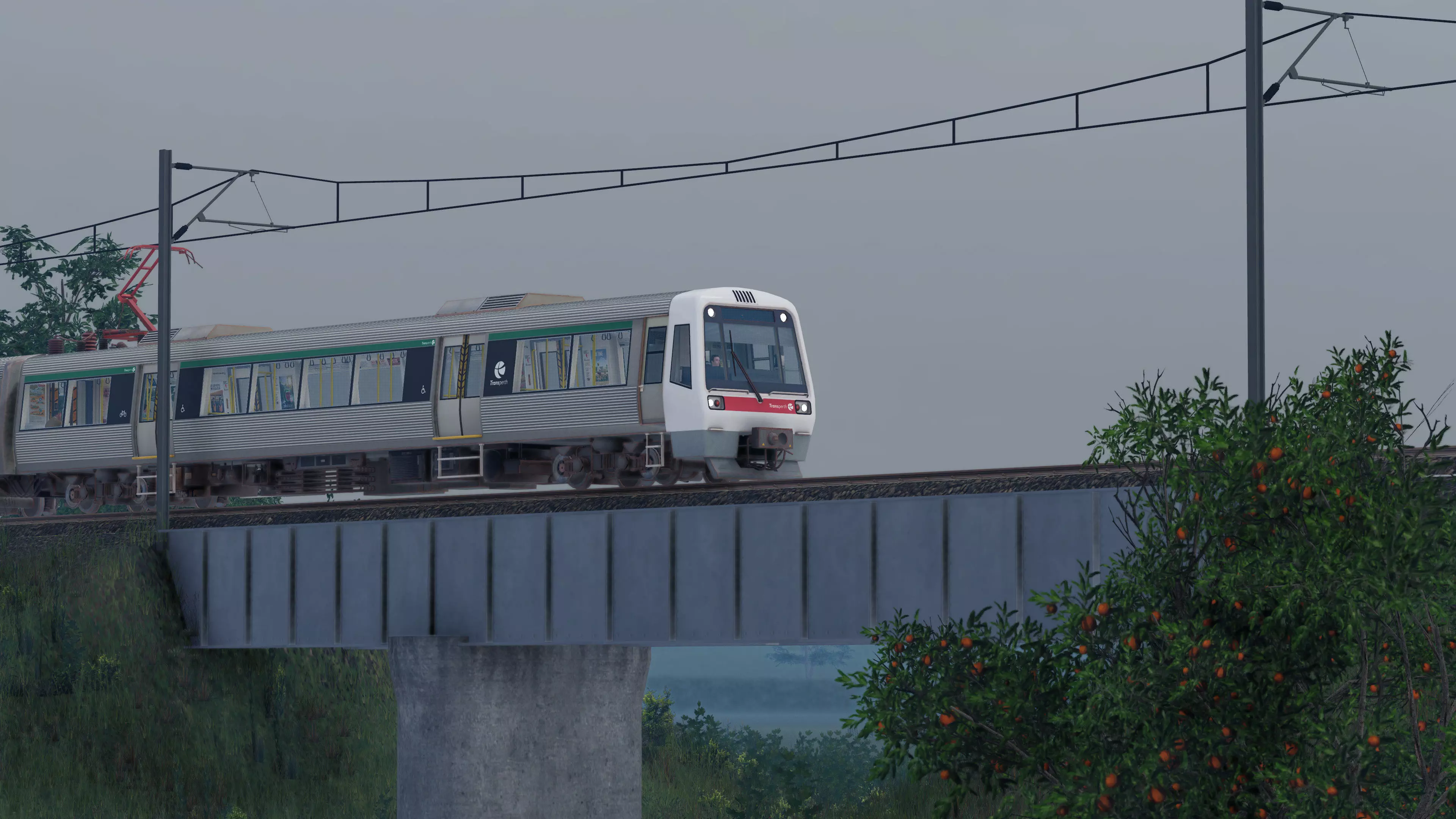 Transperth A Series Electric Passenger Train Low-poly 3D model_4