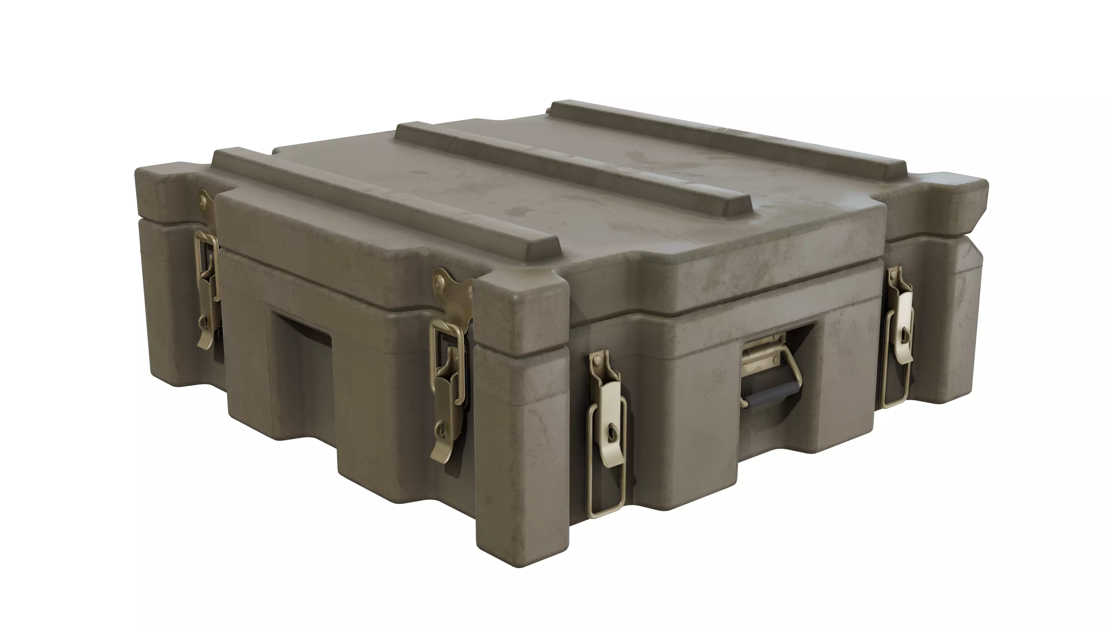 Modular Military Space Trimcast Storage Case Container Low-poly 3D model_1