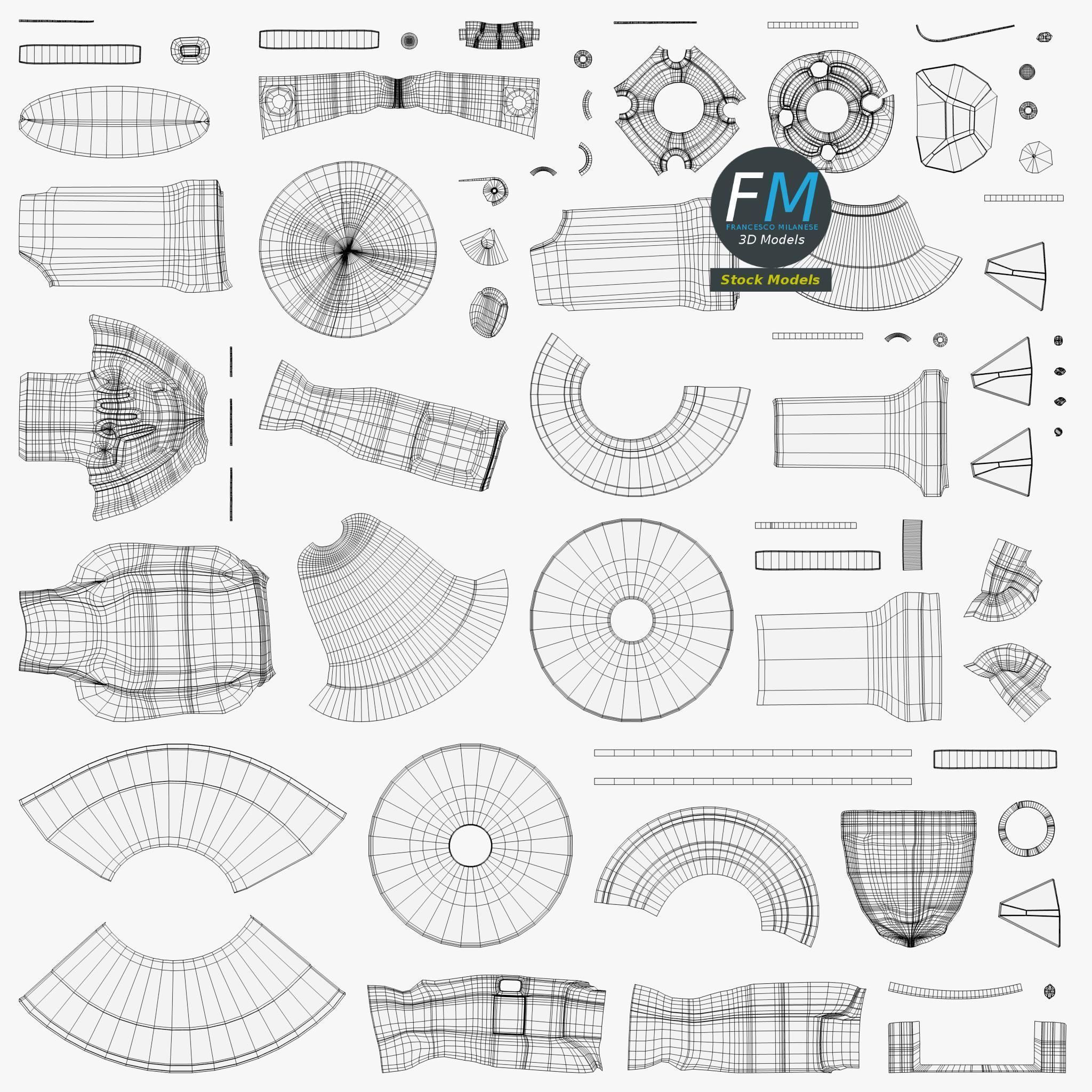 Angle grinder 3D model_11