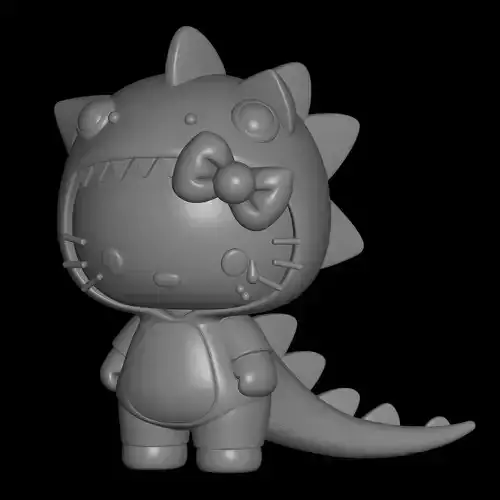 dinosaur hello kittt design