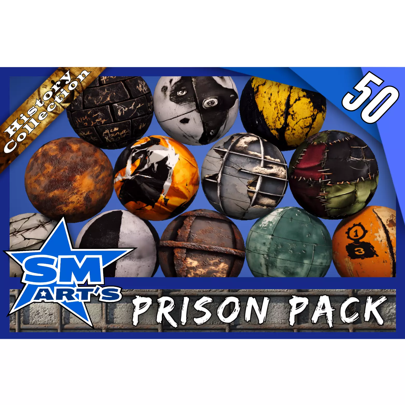 Prison Texture Pack - 50 High-Quality Stylized Materials Texture