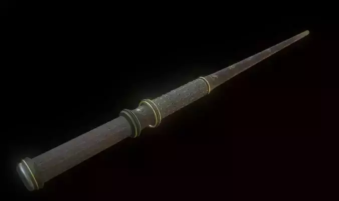 Jewelled Wand Low-poly 3D model