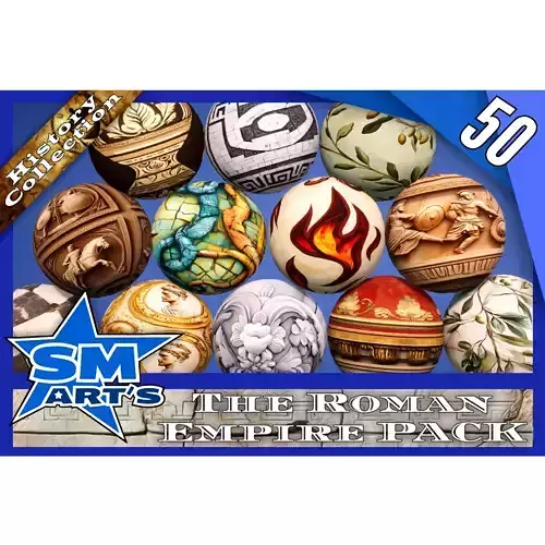 Roman Empires Texture Pack - 50 High-Quality Stylized Materials