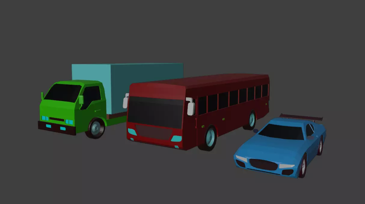 POLY VECHILE FREE DOWNLOAD Free low-poly 3D model