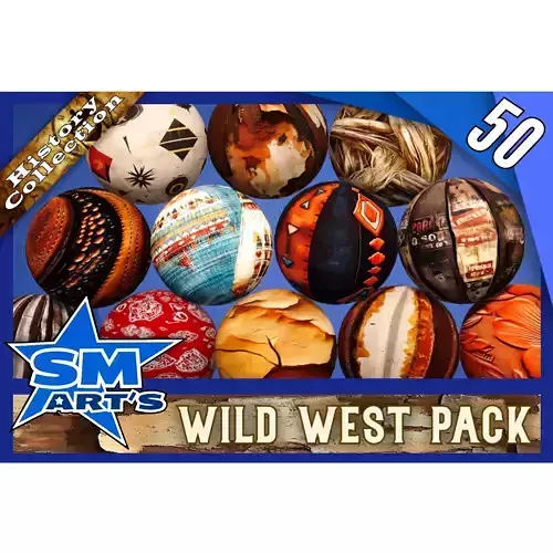 Wild West Texture Pack - 50 High-Quality Stylized Materials