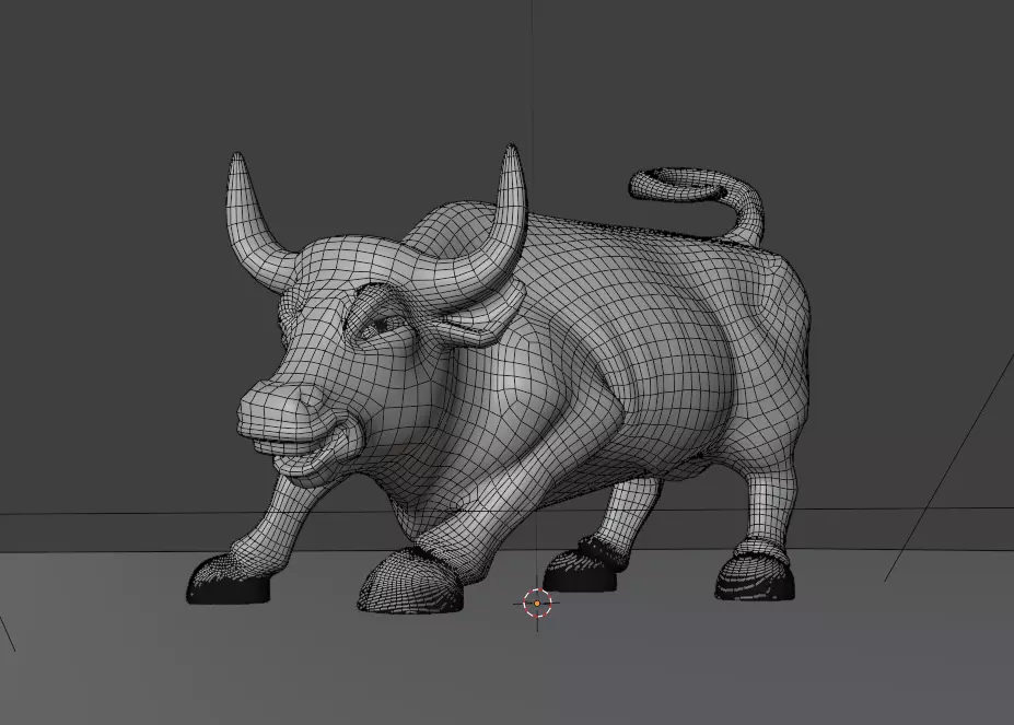 High Quality Bull 3D Model Stylized Cartoon Animal Low-poly 3D model_1