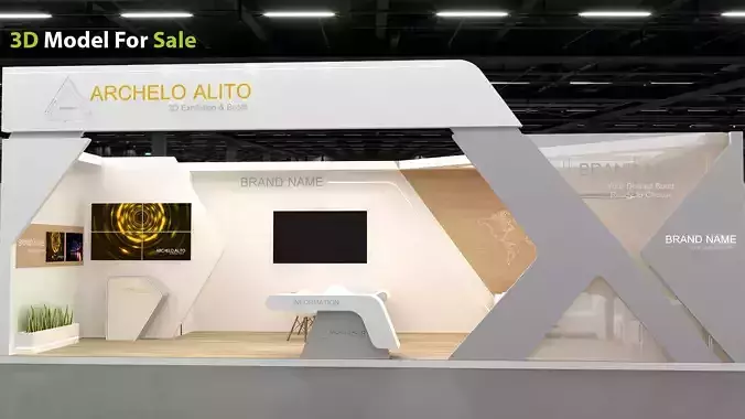 Exhibition Kiosk 3D Model