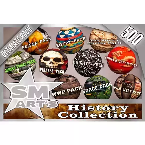 History Texture Pack - Stylized 500 Materials