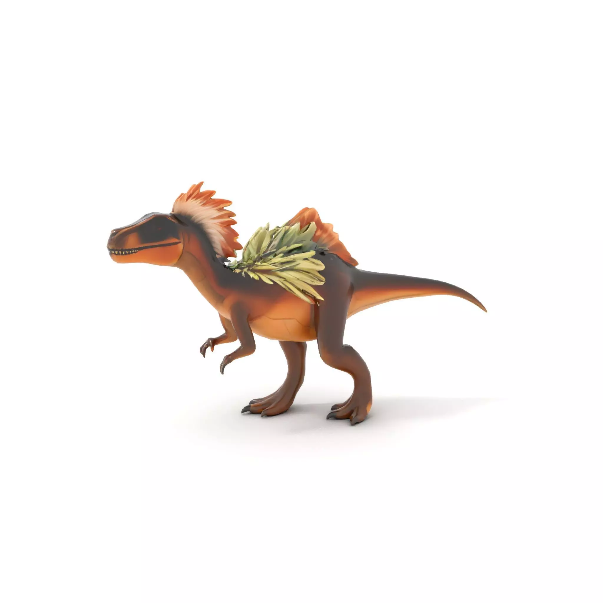 Feathered Dinosaur model pack Low-poly 3D model_16