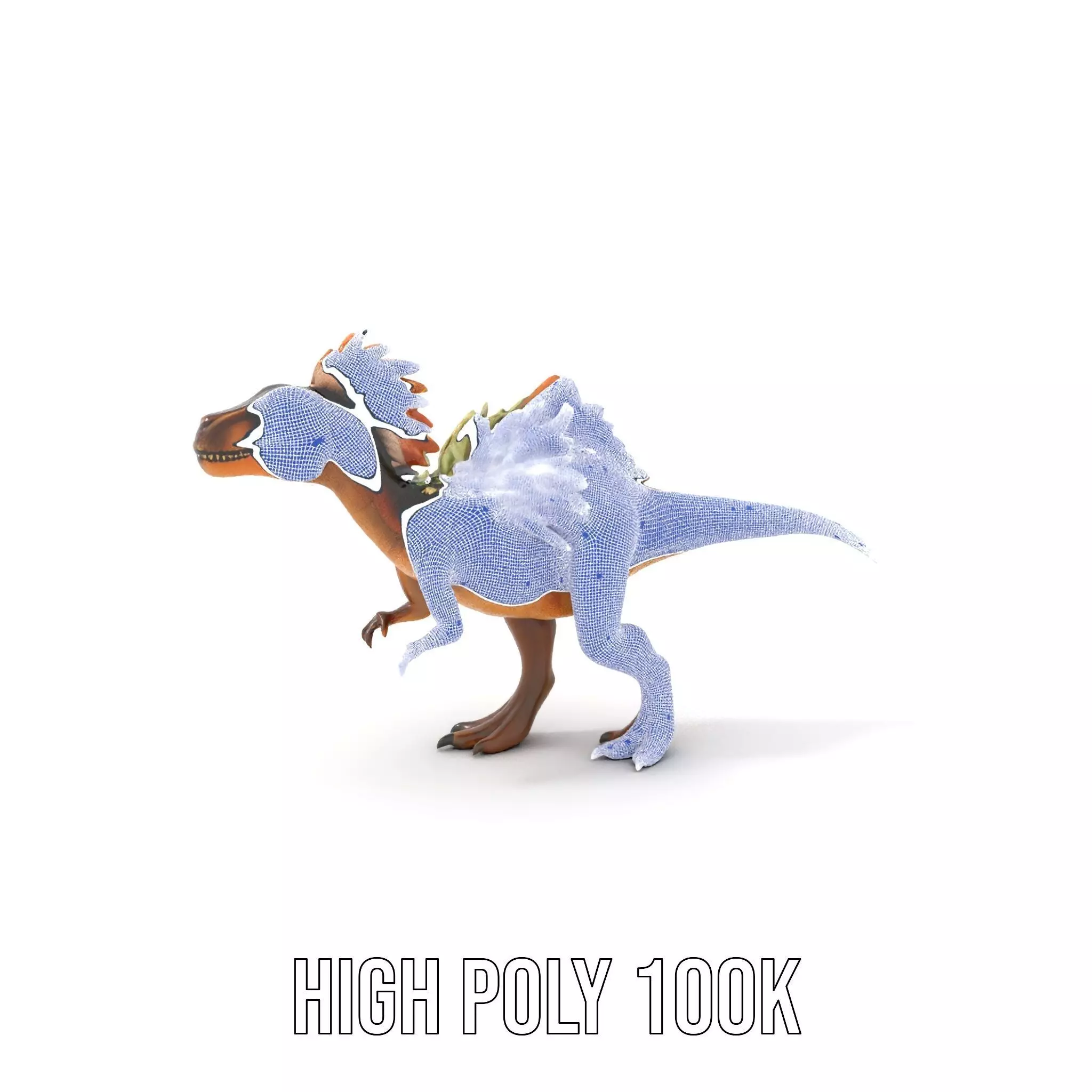 Feathered Dinosaur model pack Low-poly 3D model_4