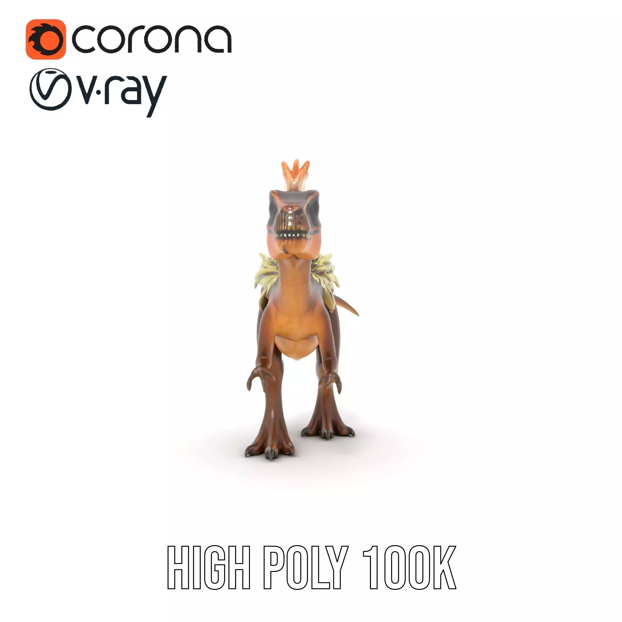 Feathered Dinosaur model pack Low-poly 3D model_21