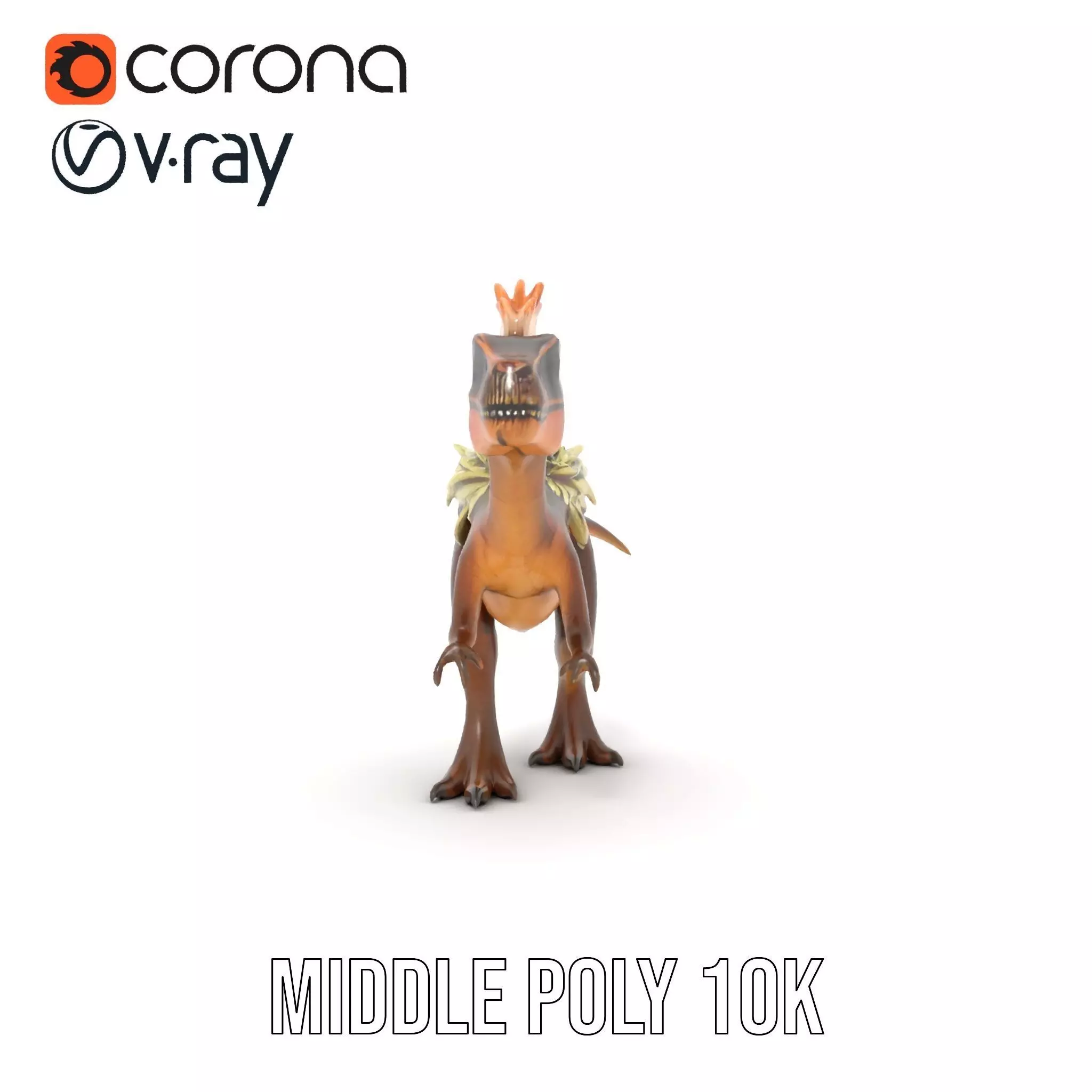 Feathered Dinosaur model pack Low-poly 3D model_11