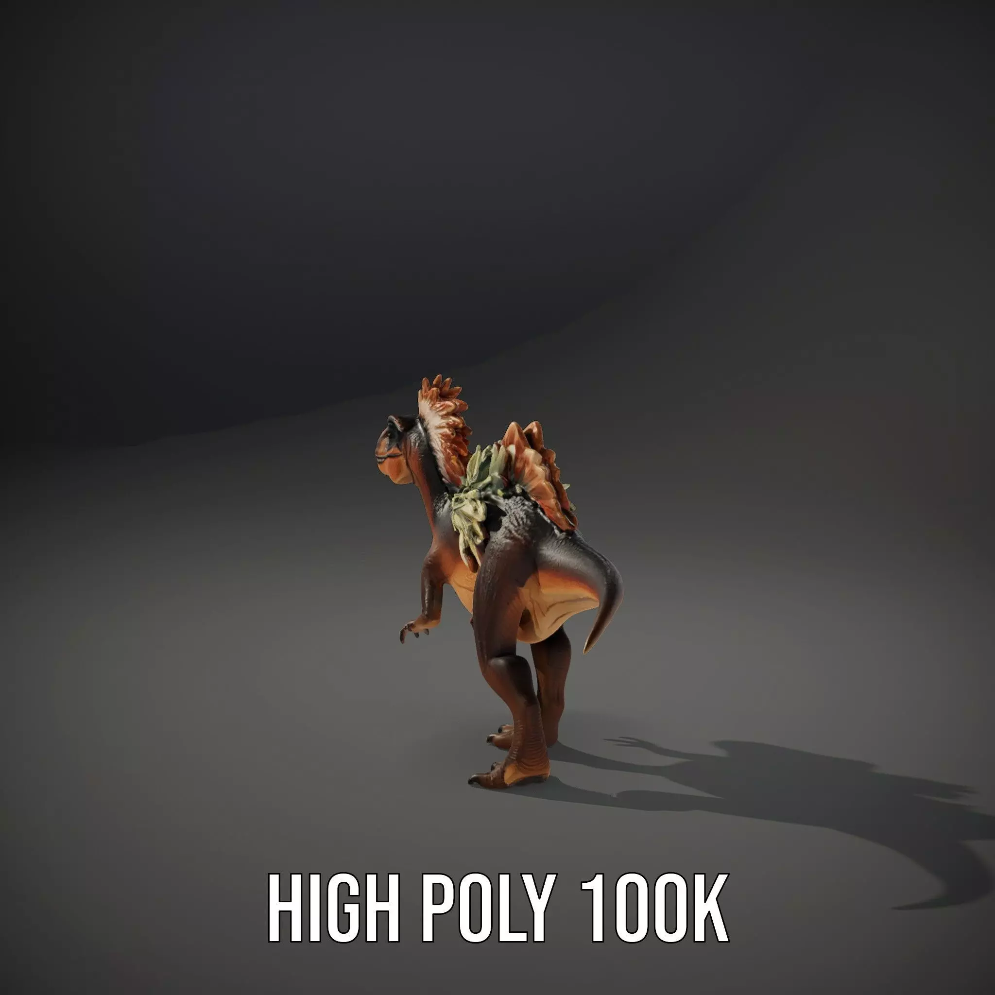 Feathered Dinosaur model pack Low-poly 3D model_10