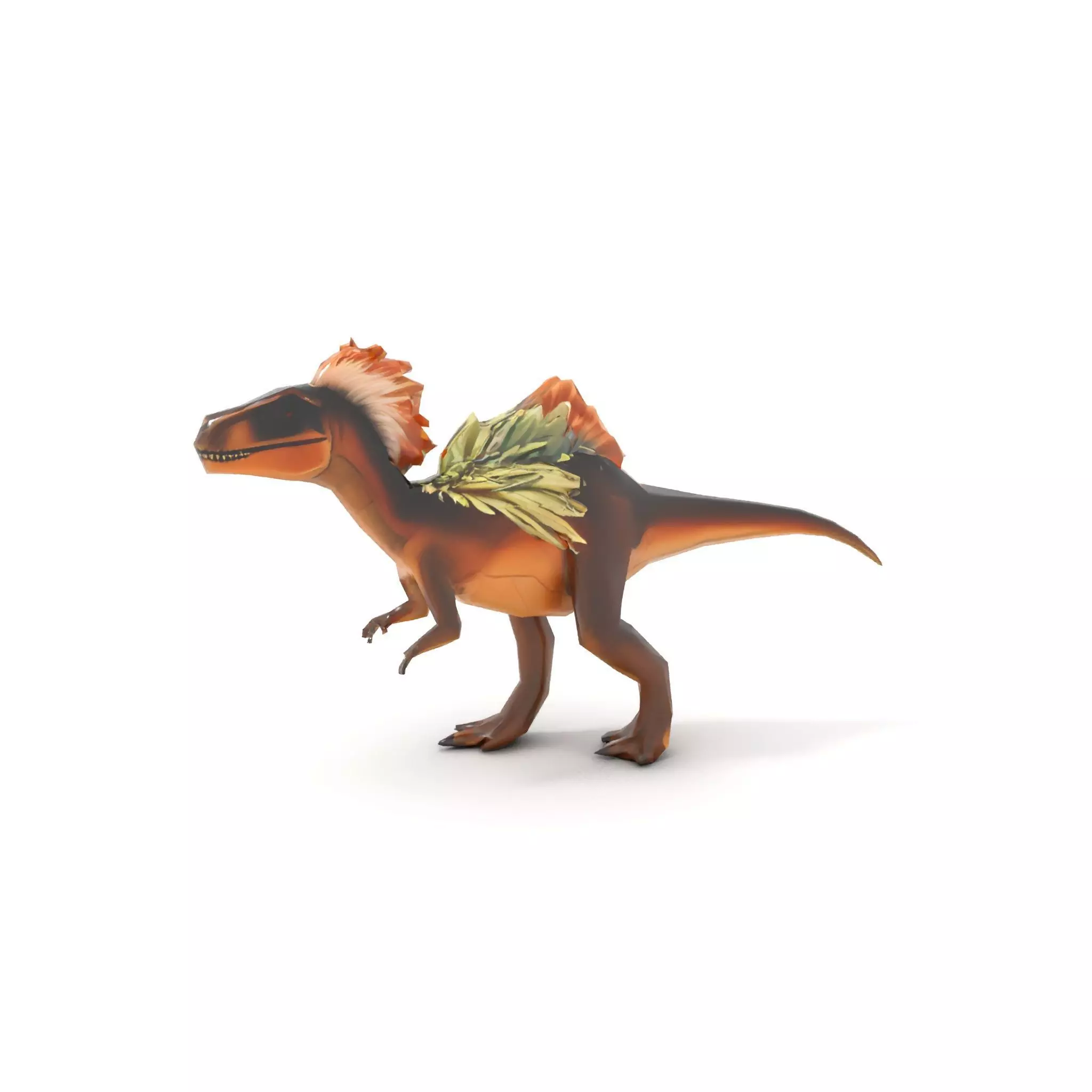 Feathered Dinosaur model pack Low-poly 3D model_12