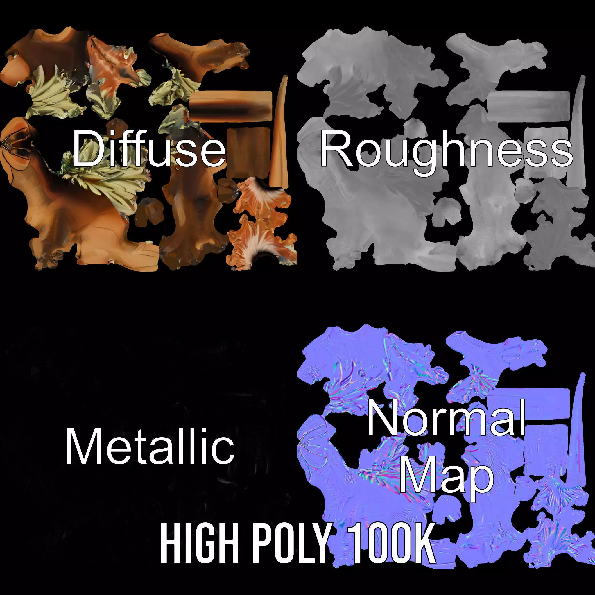 Feathered Dinosaur model pack Low-poly 3D model_3