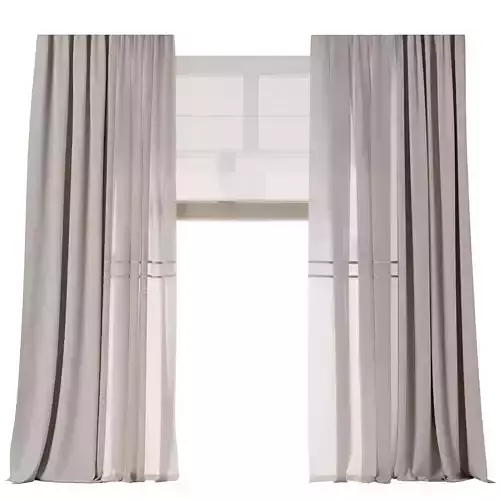 Curtains with Roman blinds 37 HBH