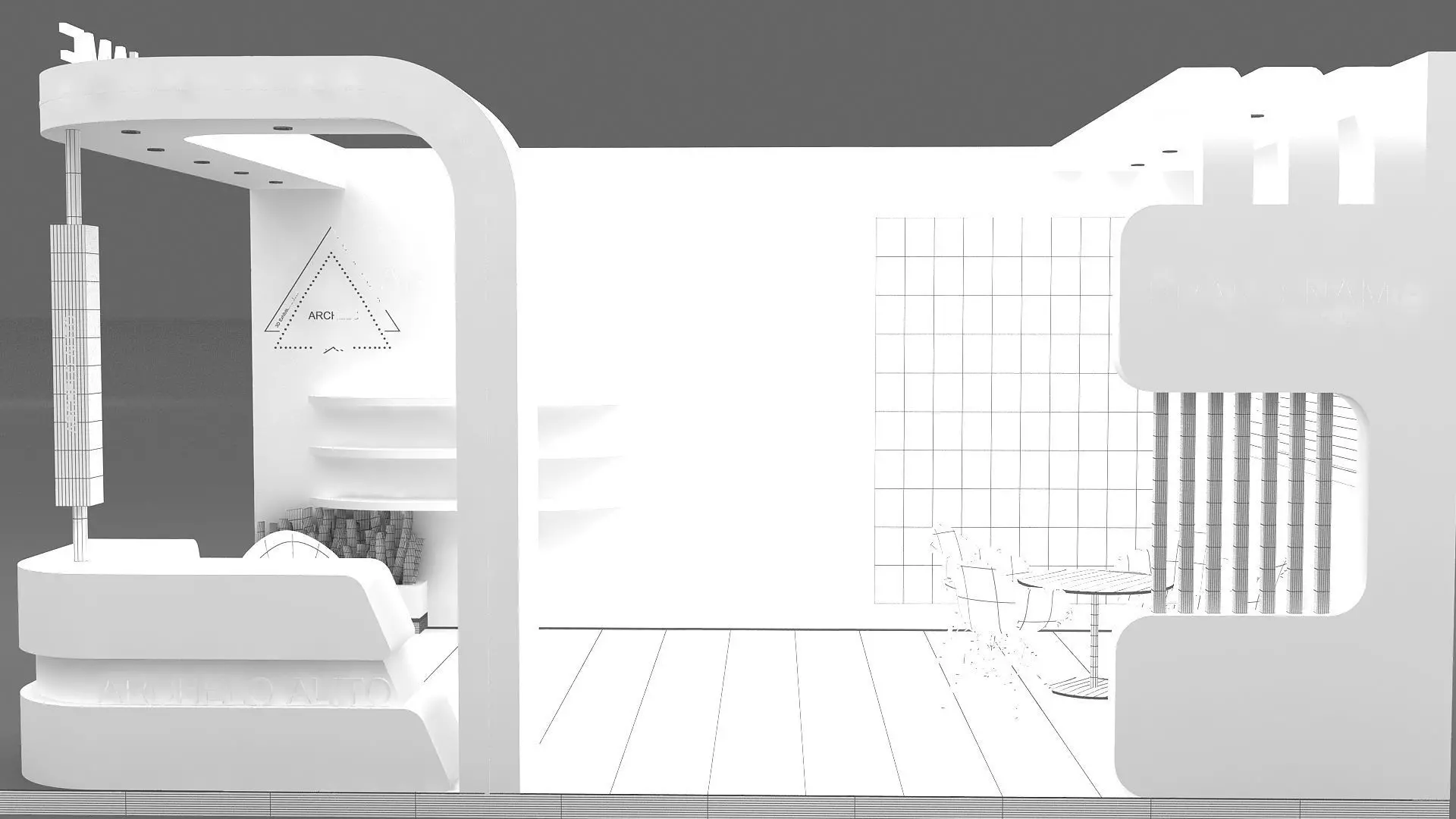 Modern Exhibition Booth 3D 3D model_9