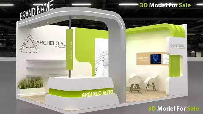 Modern Exhibition Booth 3D
