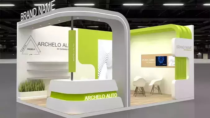 Modern Exhibition Booth 3D