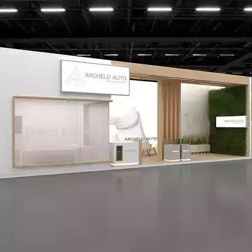 Exhibition Kiosk 3D Model