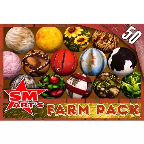 Farm Texture Pack - 50 High-Quality Stylized Materials