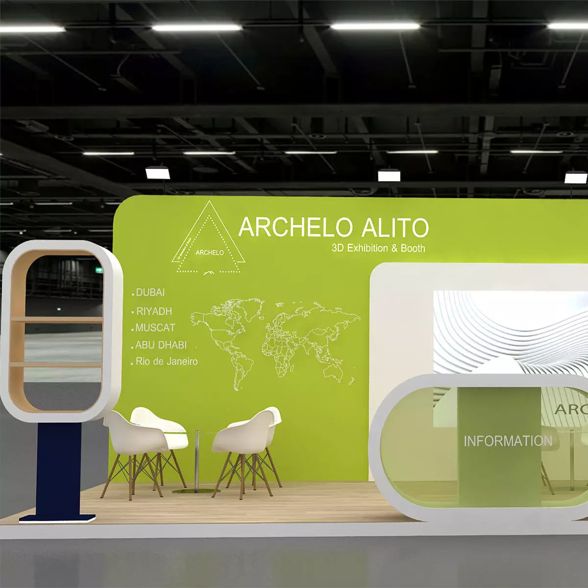 3D Exhibition Stall Design 3D model_9