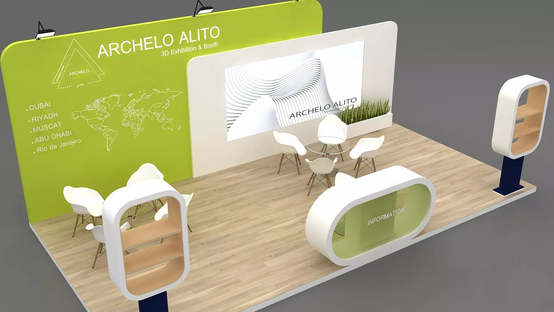 3D Exhibition Stall Design 3D model_8