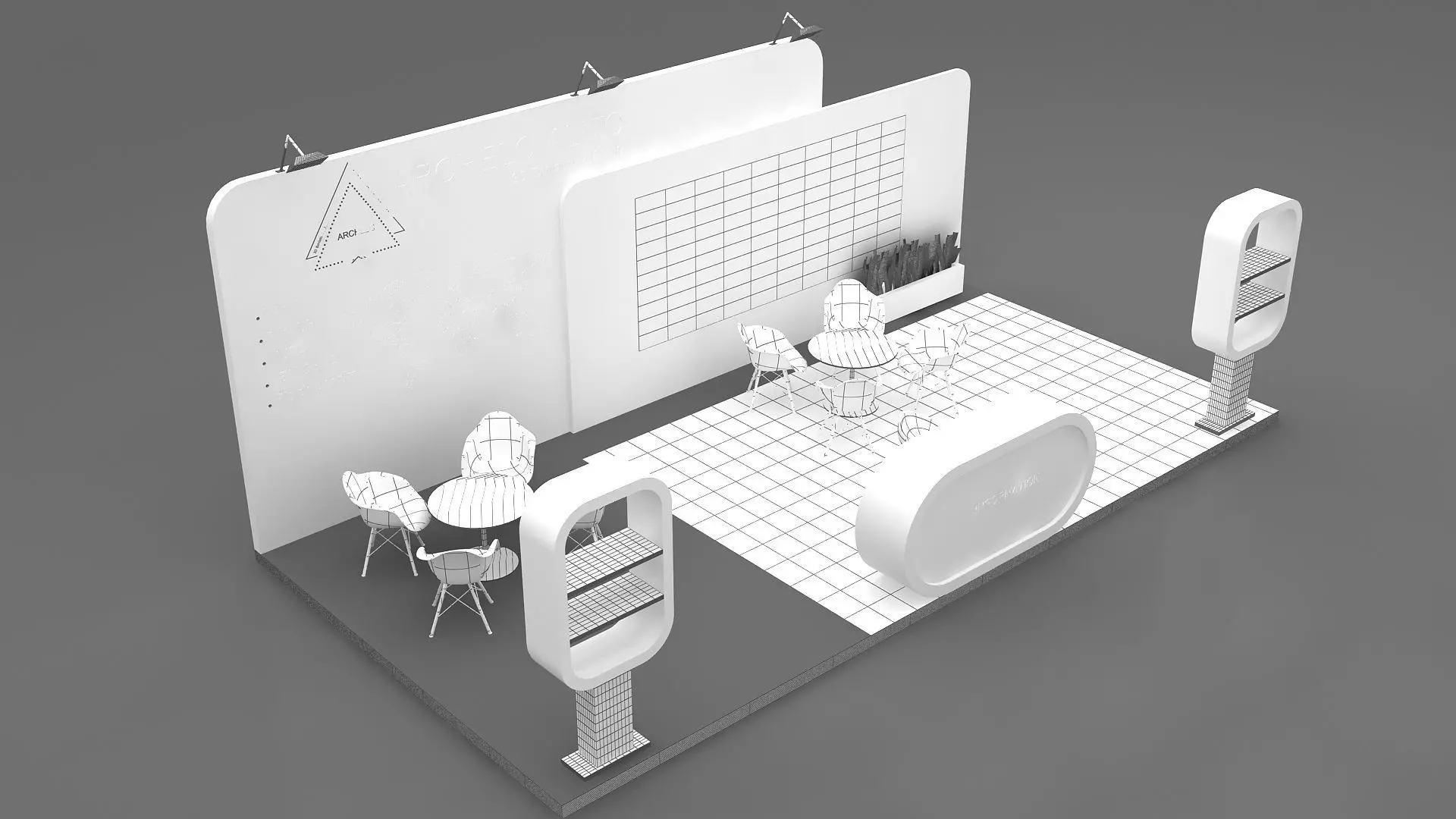 3D Exhibition Stall Design 3D model_2