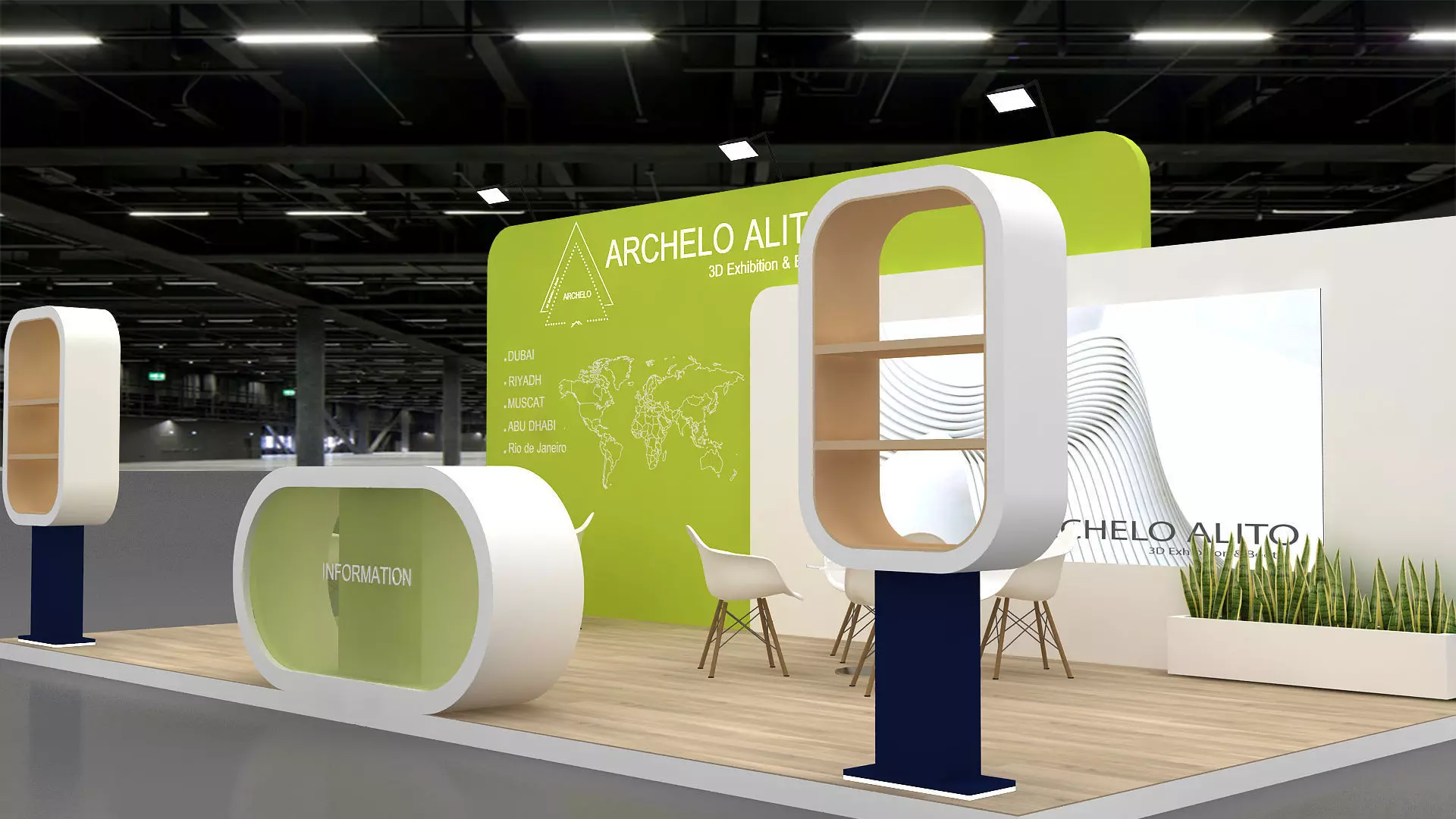 3D Exhibition Stall Design 3D model_7