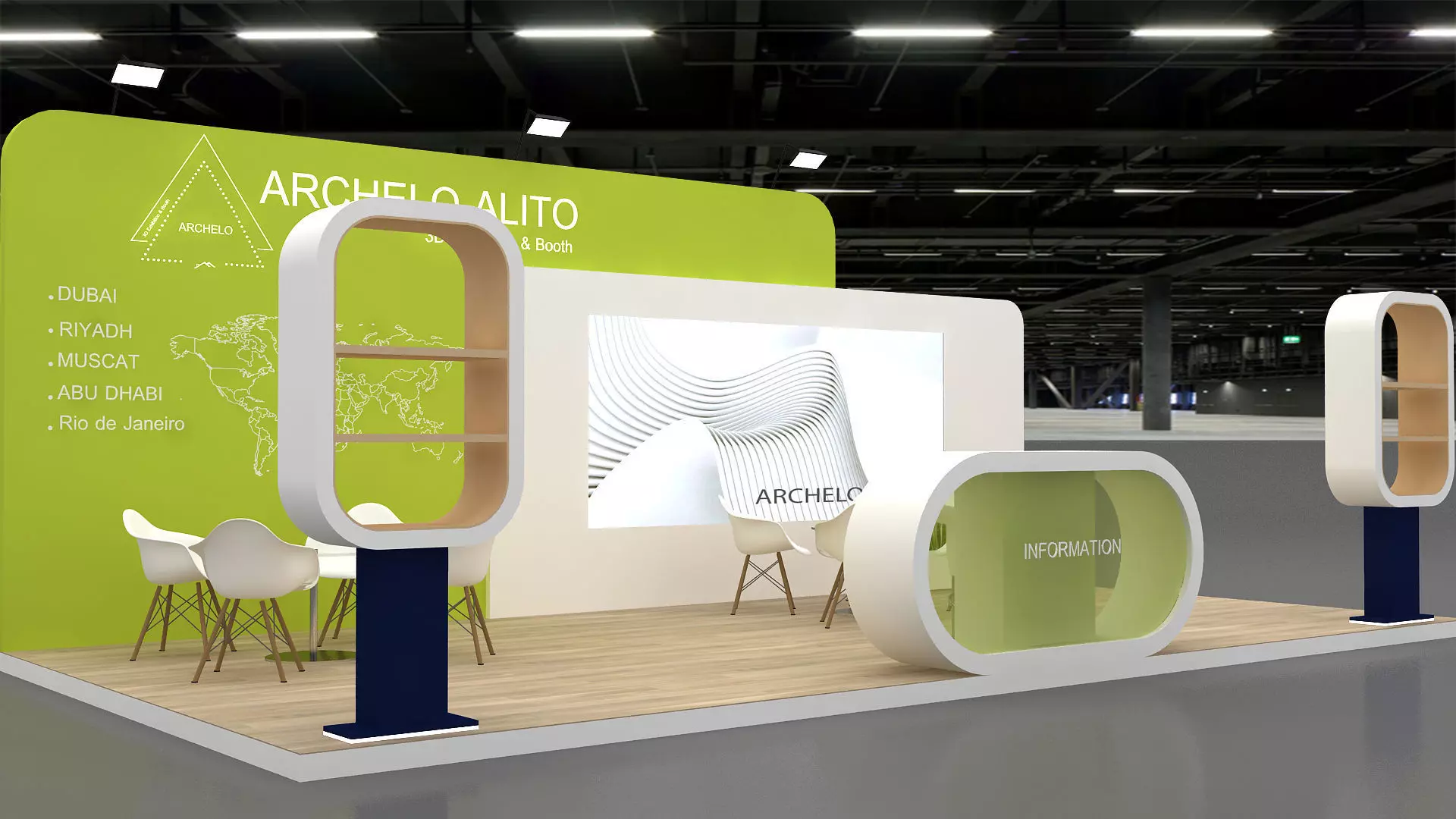 3D Exhibition Stall Design 3D model_10