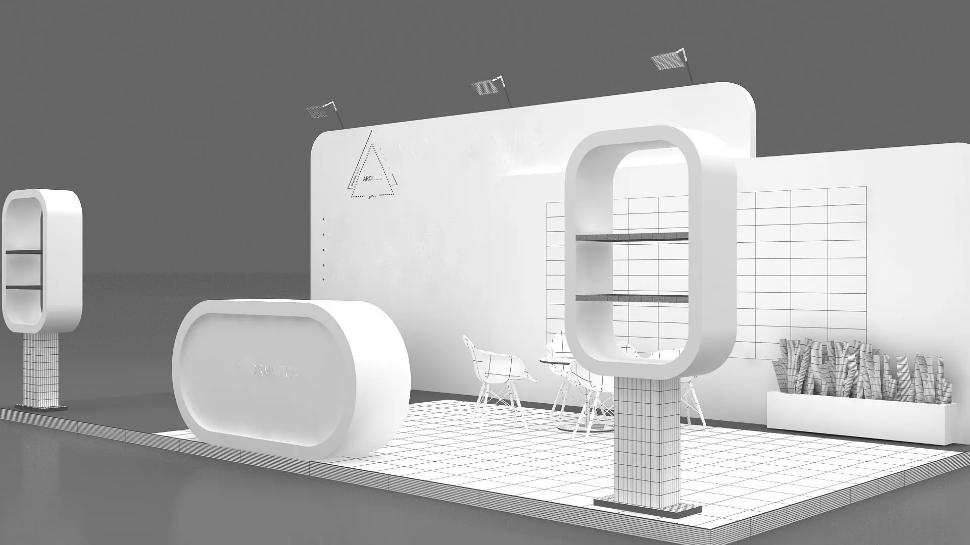 3D Exhibition Stall Design 3D model_4