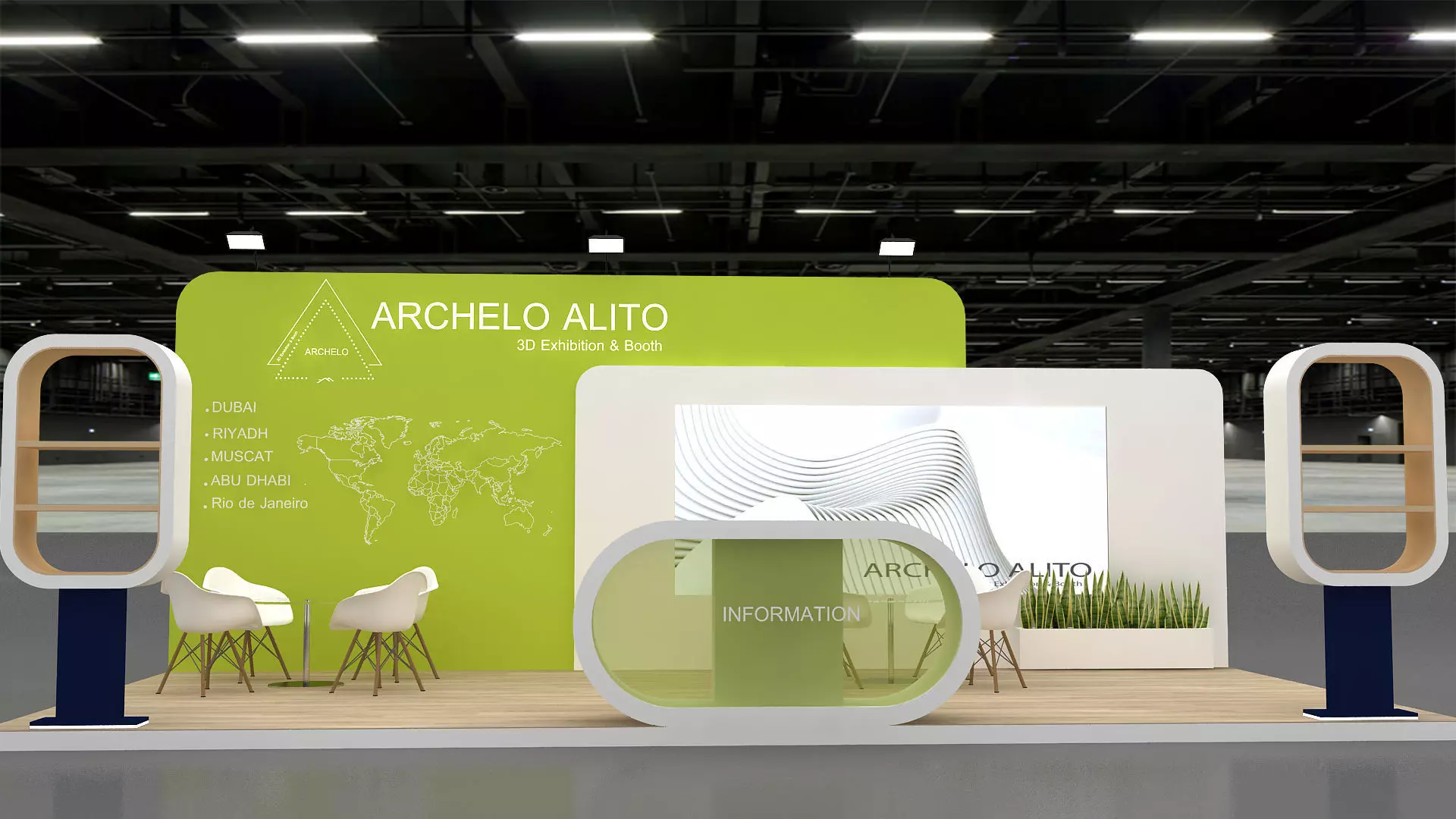 3D Exhibition Stall Design 3D model_6