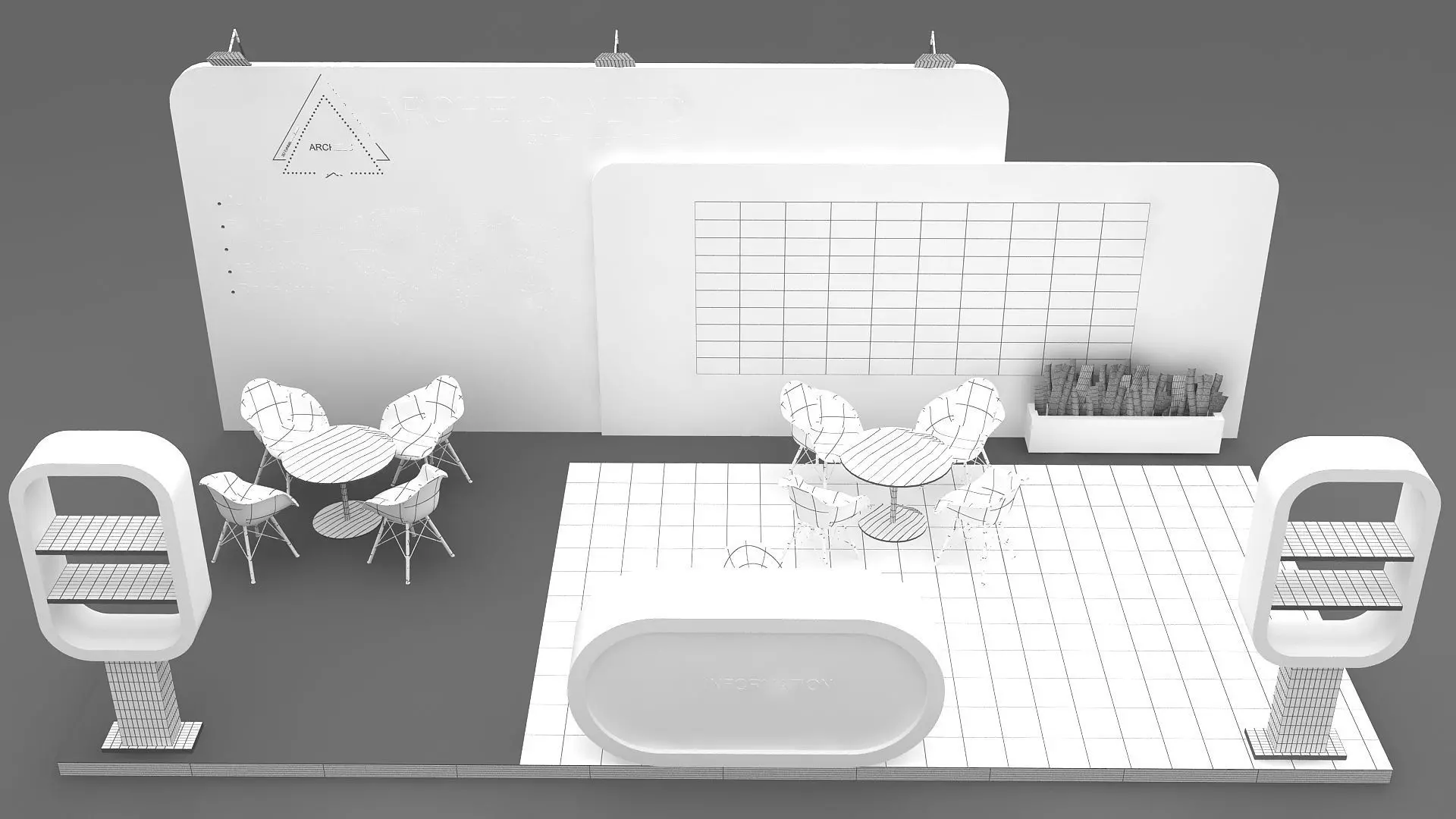 3D Exhibition Stall Design 3D model_3