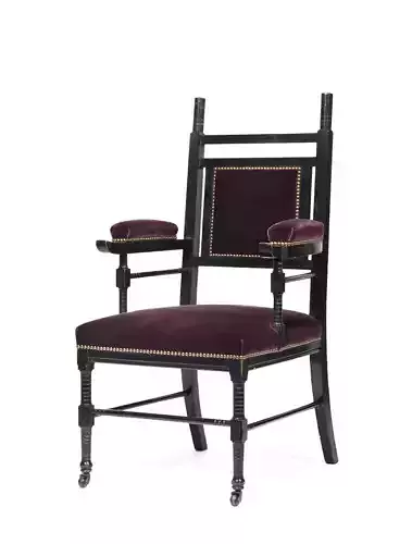 Victorian Gothic Revival Armchair with