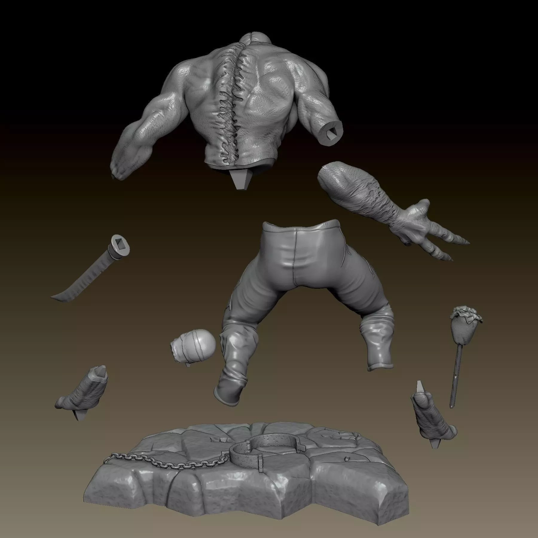 The Suffering 2004 Torque and The Creature 3D print model_6