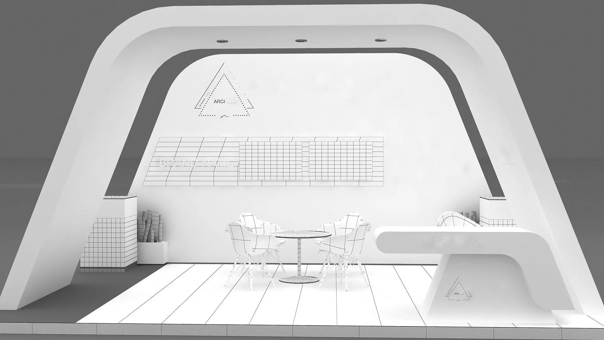 Modern Exhibition Booth 3D 3D model_13