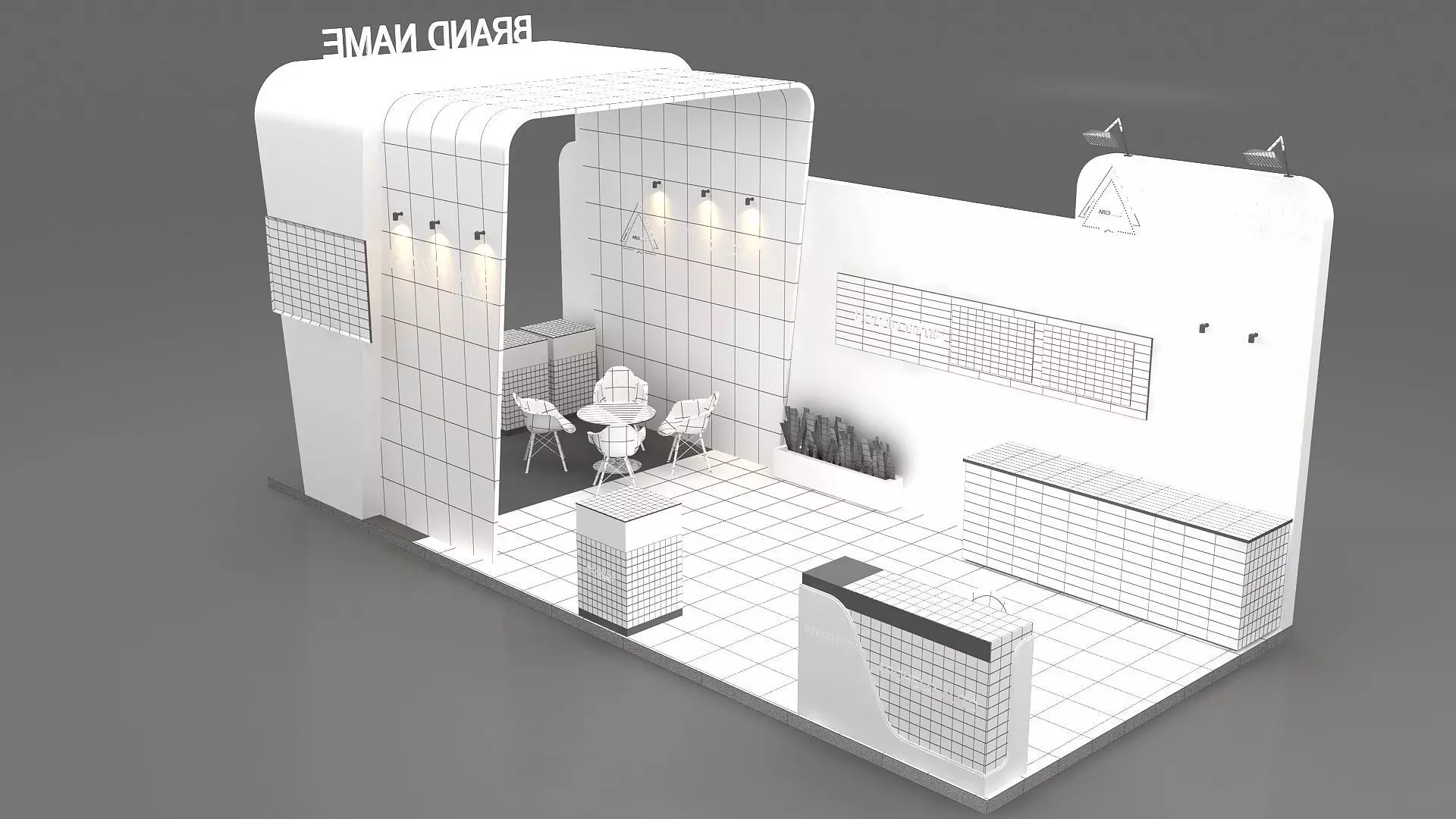 Trade Show Stand 3D 3D model_3