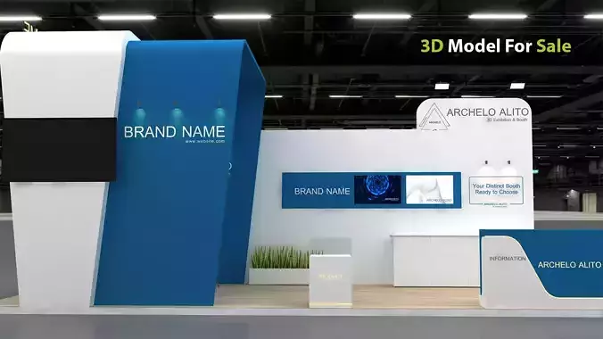 Trade Show Stand 3D 3D model