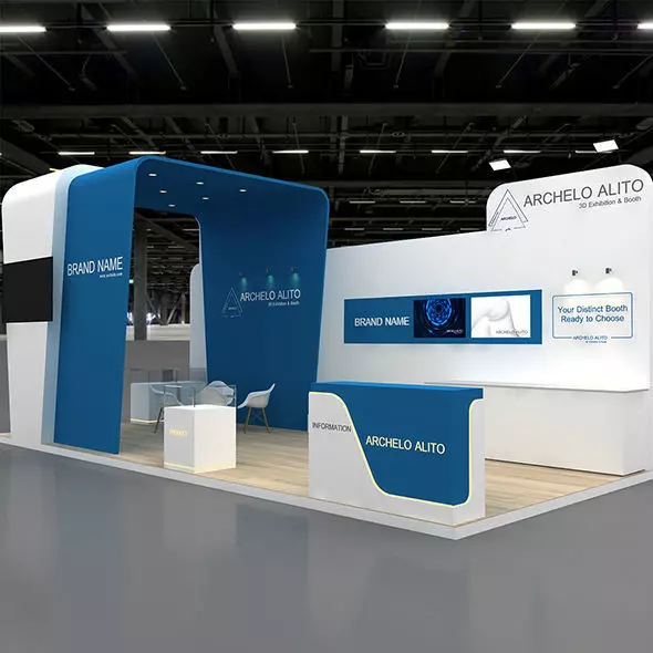 Trade Show Stand 3D 3D model_1