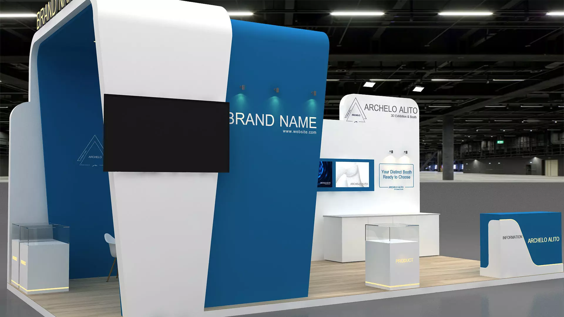 Trade Show Stand 3D 3D model_8