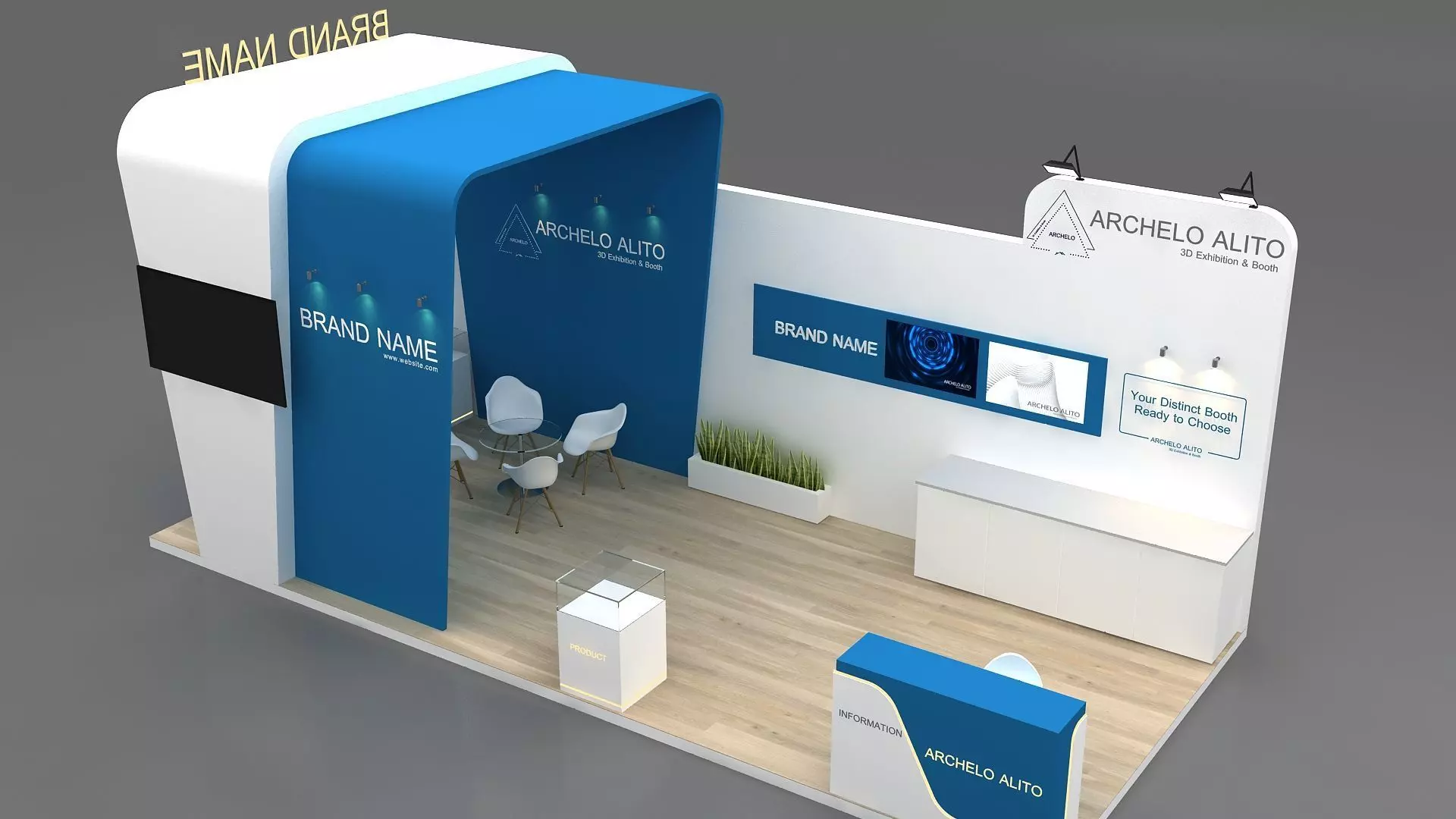 Trade Show Stand 3D 3D model_10