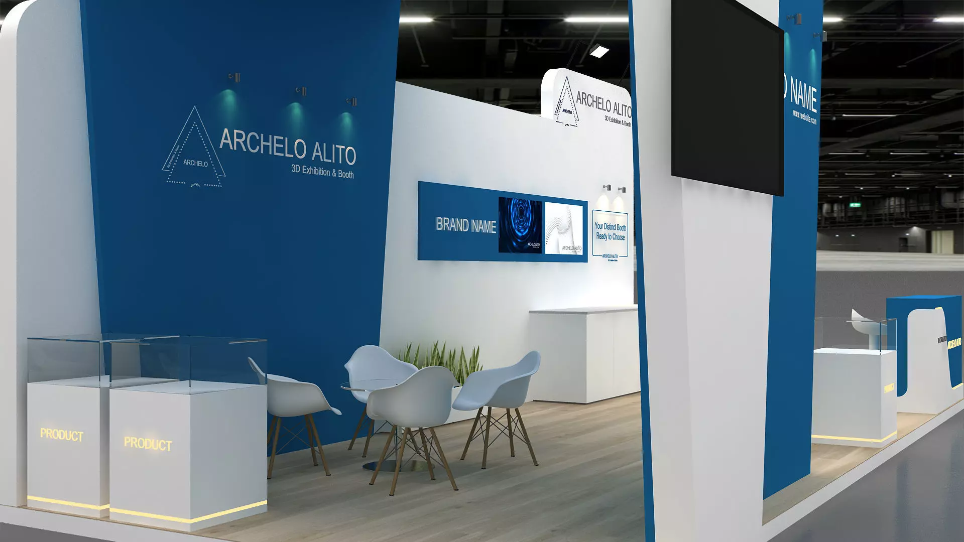 Trade Show Stand 3D 3D model_9